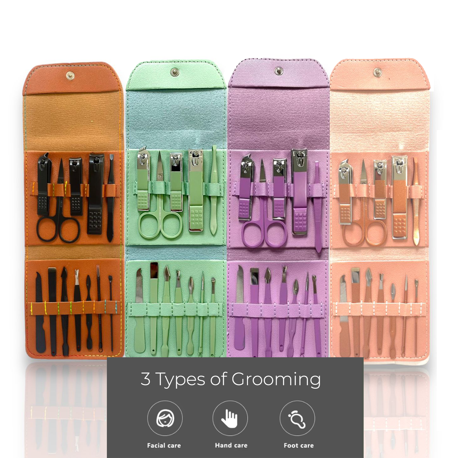 Purple 12 Piece Nail Care Set