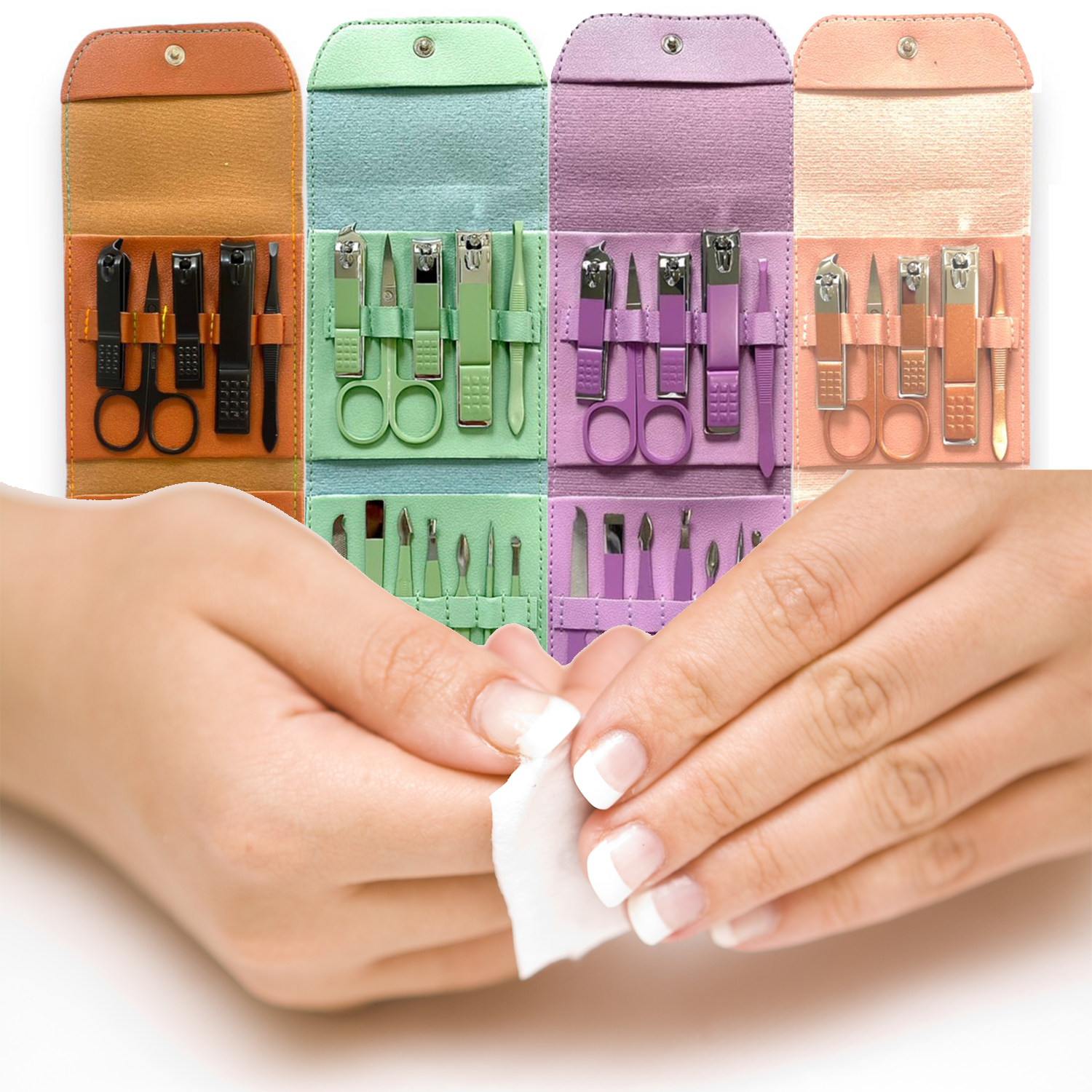 Purple 12 Piece Nail Care Set