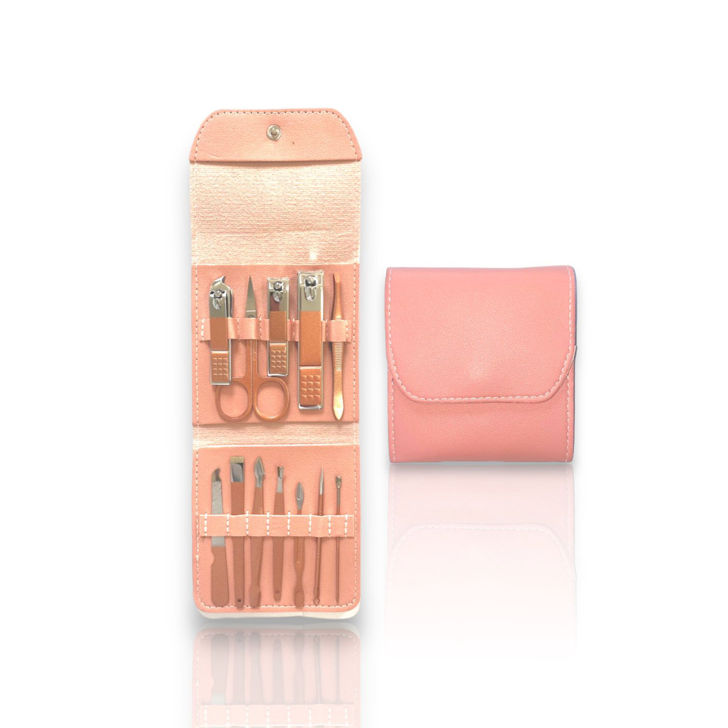 Pink 12 Piece Nail Care Set